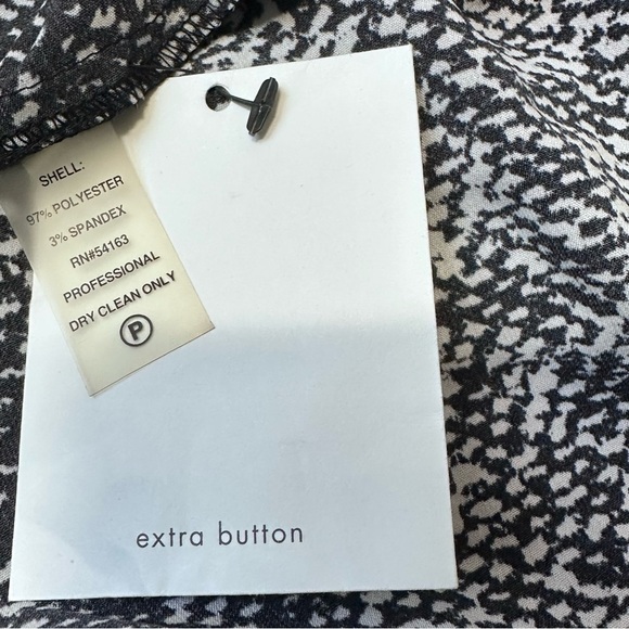 Calvin Klein sleeveless black and white print women's dress size 14 NWT - Picture 11 of 14